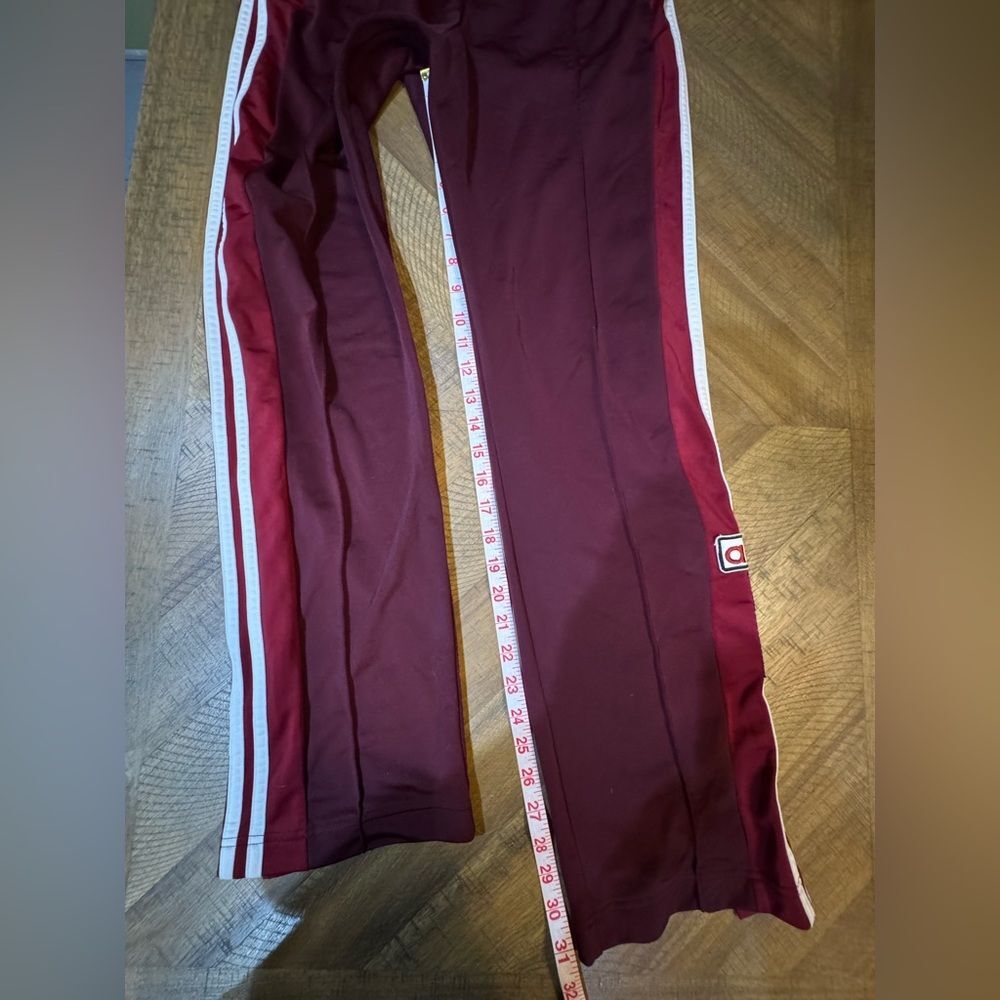 Adidas Originals Adibreak Burgundy Iconic Tear Away Side Snap Track Pants - Picture 6 of 12